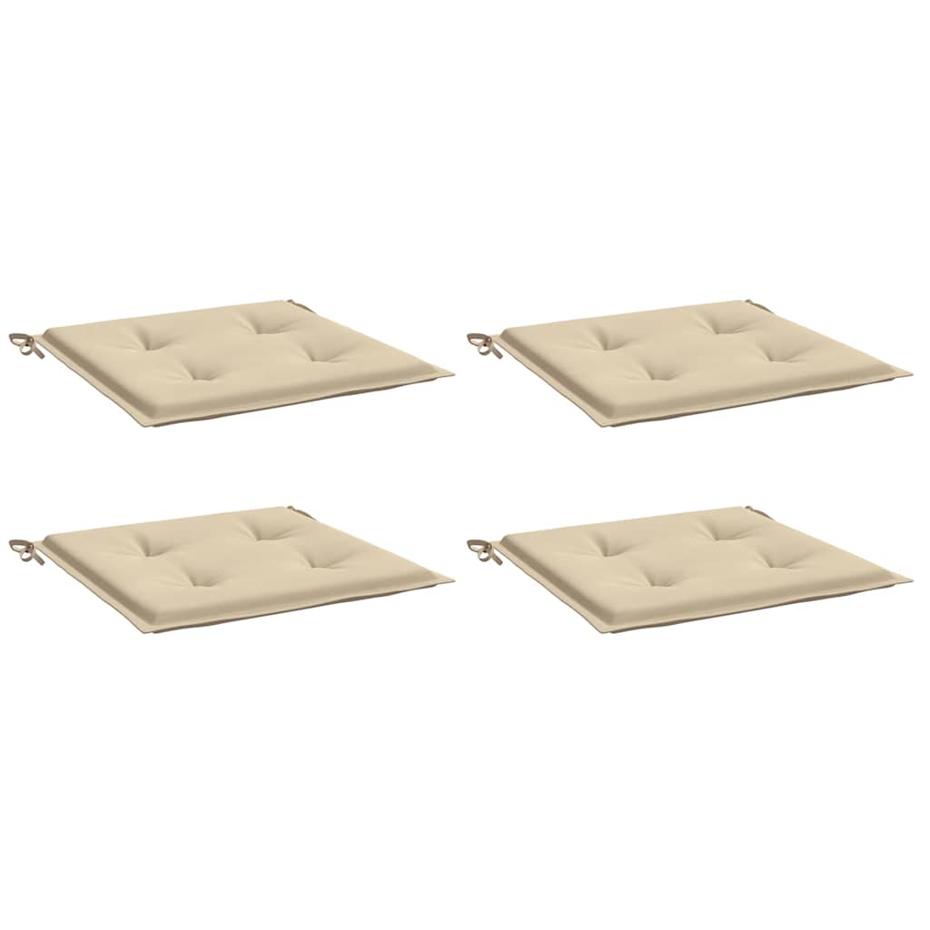 Vidaxl Garden Cushions 4 PCS 40x40x4 cm in tessuto Oxford beige