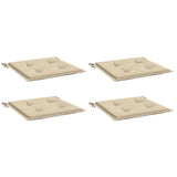 Vidaxl Garden Cushions 4 PCS 40x40x4 cm in tessuto Oxford beige