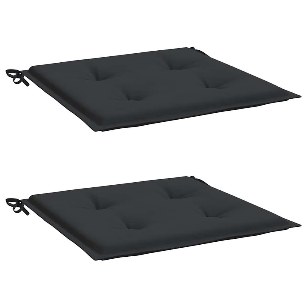 Vidaxl Garden chair cushions 2 st 50x50x4 cm Oxford fabric black