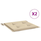Vidaxl Garden chair cushions 2 st 50x50x4 cm Oxford fabric beige