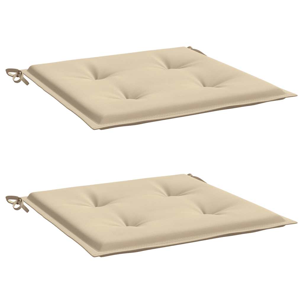 Vidaxl Garden chair cushions 2 st 50x50x4 cm Oxford fabric beige
