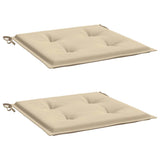 Vidaxl Garden chair cushions 2 st 50x50x4 cm Oxford fabric beige