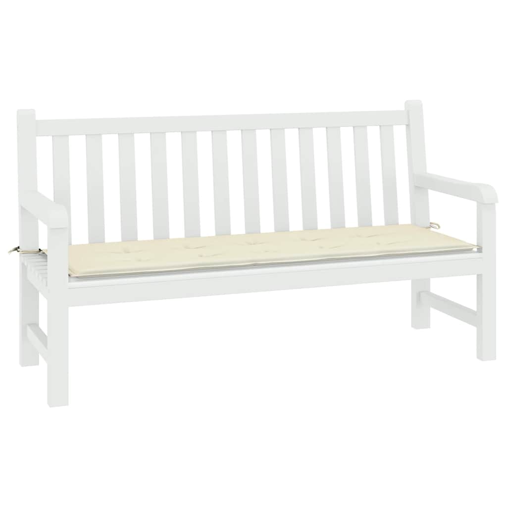 VidaXL Garden bench cushion 200x50x4 cm Oxford fabric cream -colored