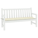 VidaXL Garden bench cushion 200x50x4 cm Oxford fabric cream -colored