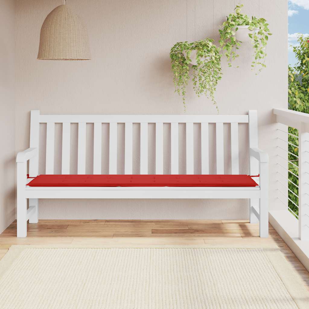Vidaxl Garden bench cushion 200x50x4 cm Oxford fabric red
