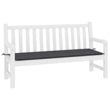 Vidaxl Garden Banch Cushion 200x50x4 cm Tessuto di Oxford Antracite -Collorato