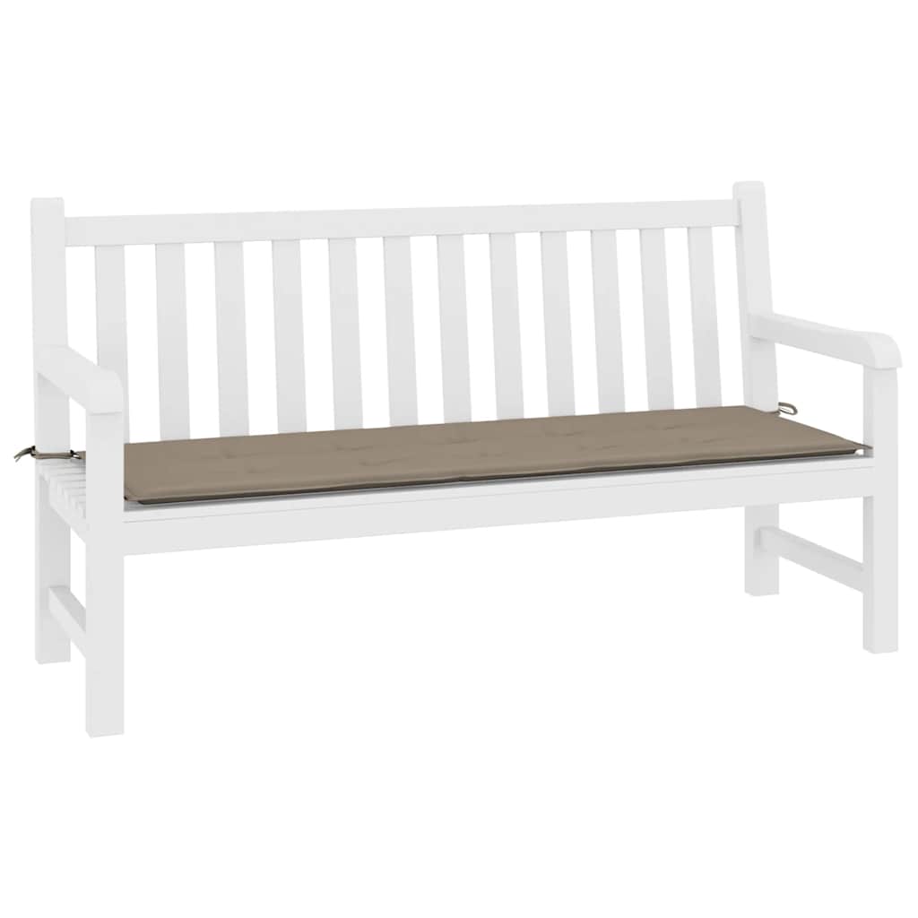 Vidaxl Garden Bench Kissen 200x50x4 cm Oxford Stofftaupe