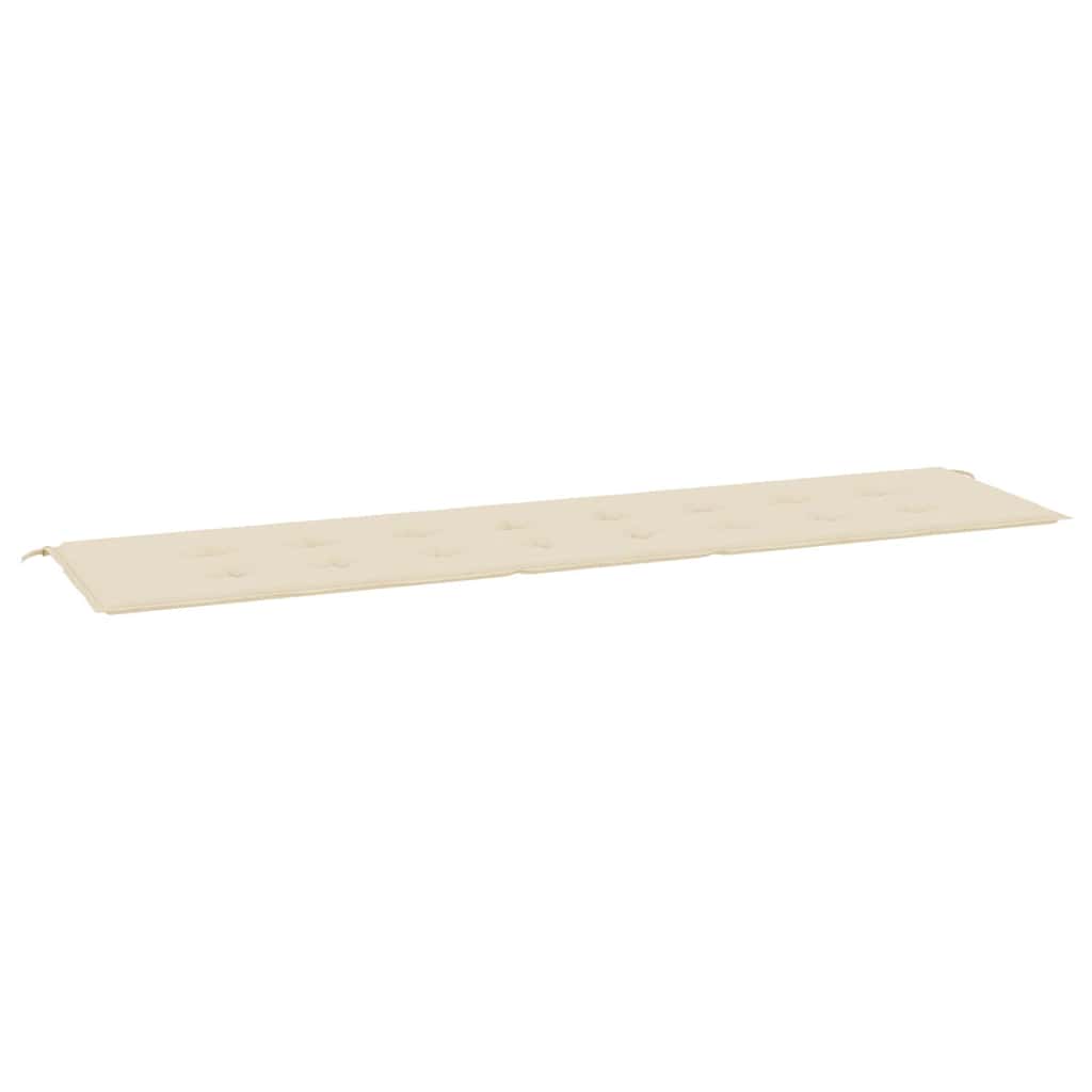 Vidaxl Garden bench cushion 200x50x4 cm Oxford fabric beige