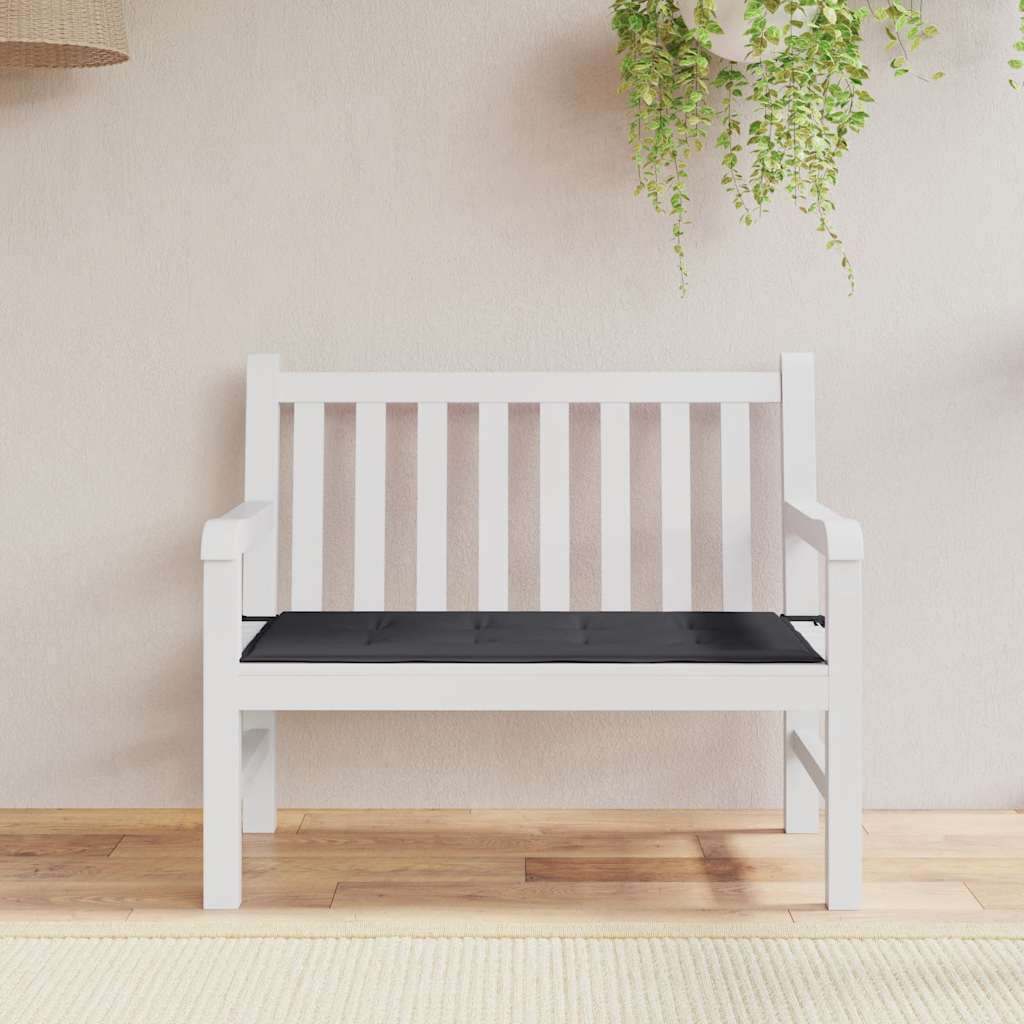 Vidaxl Garden bench cushion 120x50x4 cm Oxford fabric black