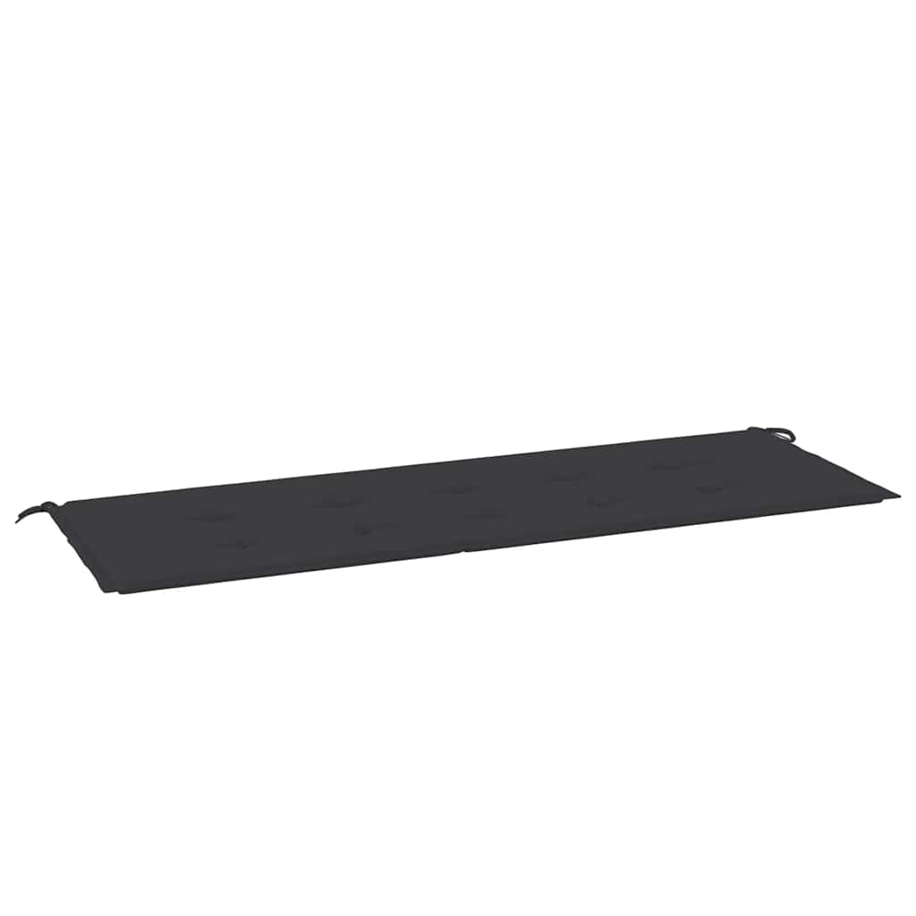 VIDAXL Garden Bench Blaža 150x50x4 cm Oxford tkanina črna