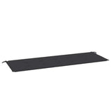VIDAXL Garden Bench Blaža 150x50x4 cm Oxford tkanina črna