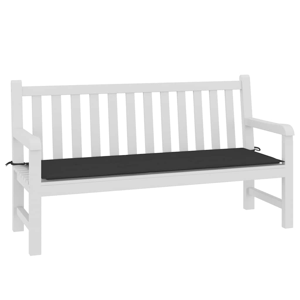 VIDAXL Garden Bench Blaža 150x50x4 cm Oxford tkanina črna