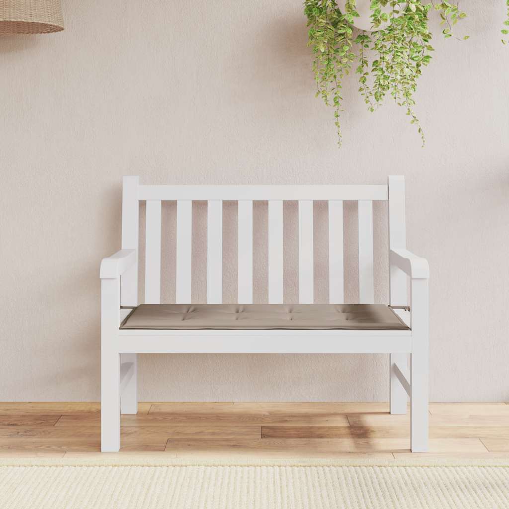 Vidaxl Garden bench cushion 120x50x4 cm Oxford fabric taupe