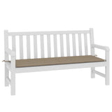 Vidaxl jardin banc coussin 150x50x4 cm oxford tissu taupe