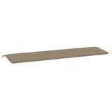 Vidaxl Garden bench cushion 180x50x4 cm Oxford fabric taupe