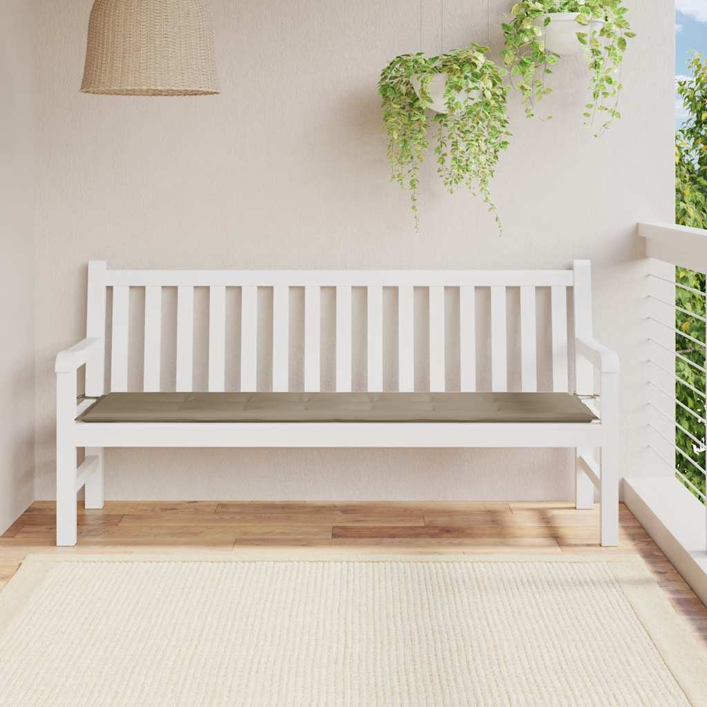 Vidaxl Garden bench cushion 180x50x4 cm Oxford fabric taupe