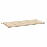Vidaxl Garden Bench polštář 120x50x4 cm oxford textilie béžová