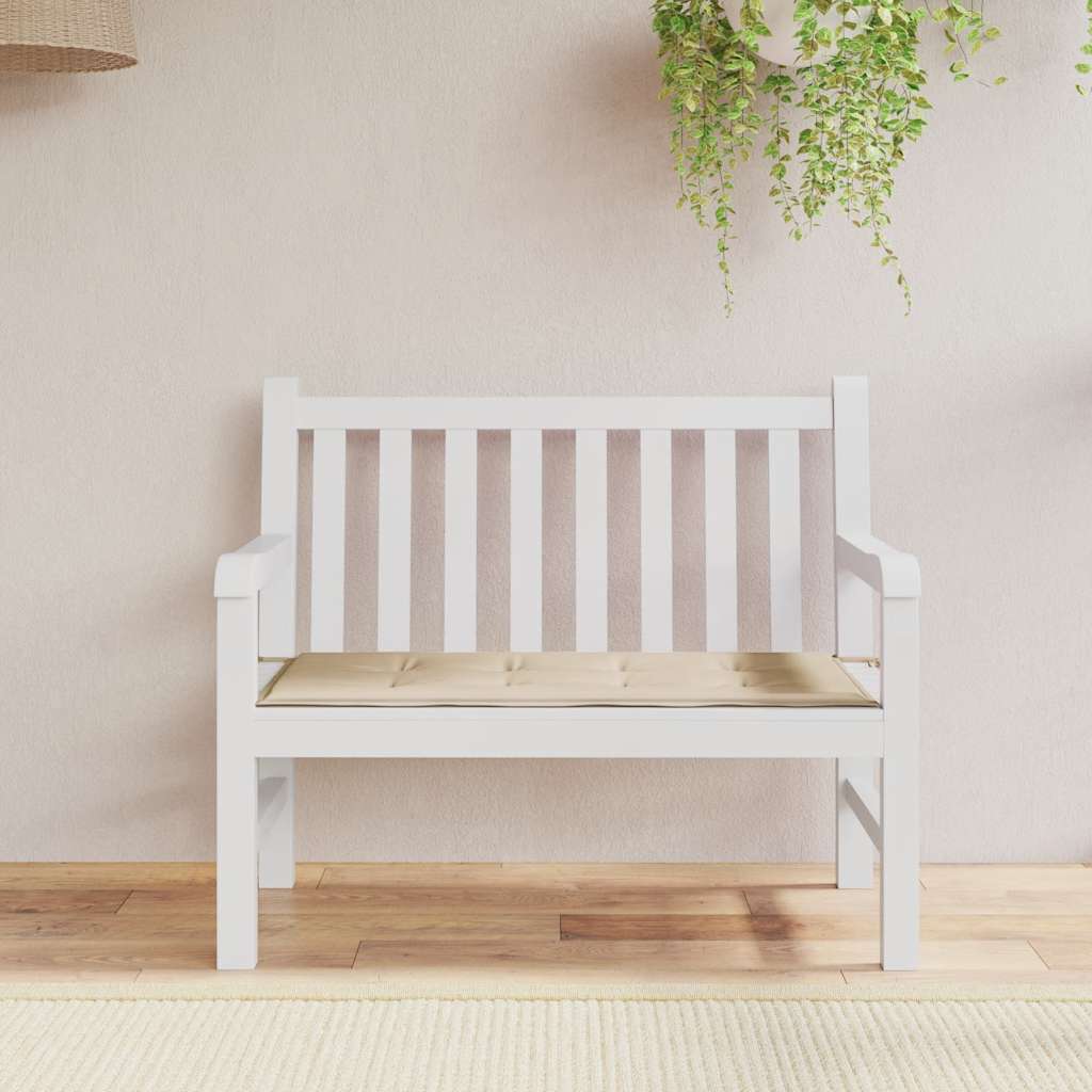 Vidaxl Garden Bench polštář 120x50x4 cm oxford textilie béžová