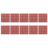 BIDAXL TERRASE TILES 10 st 30,5x30,5 cm plastrött