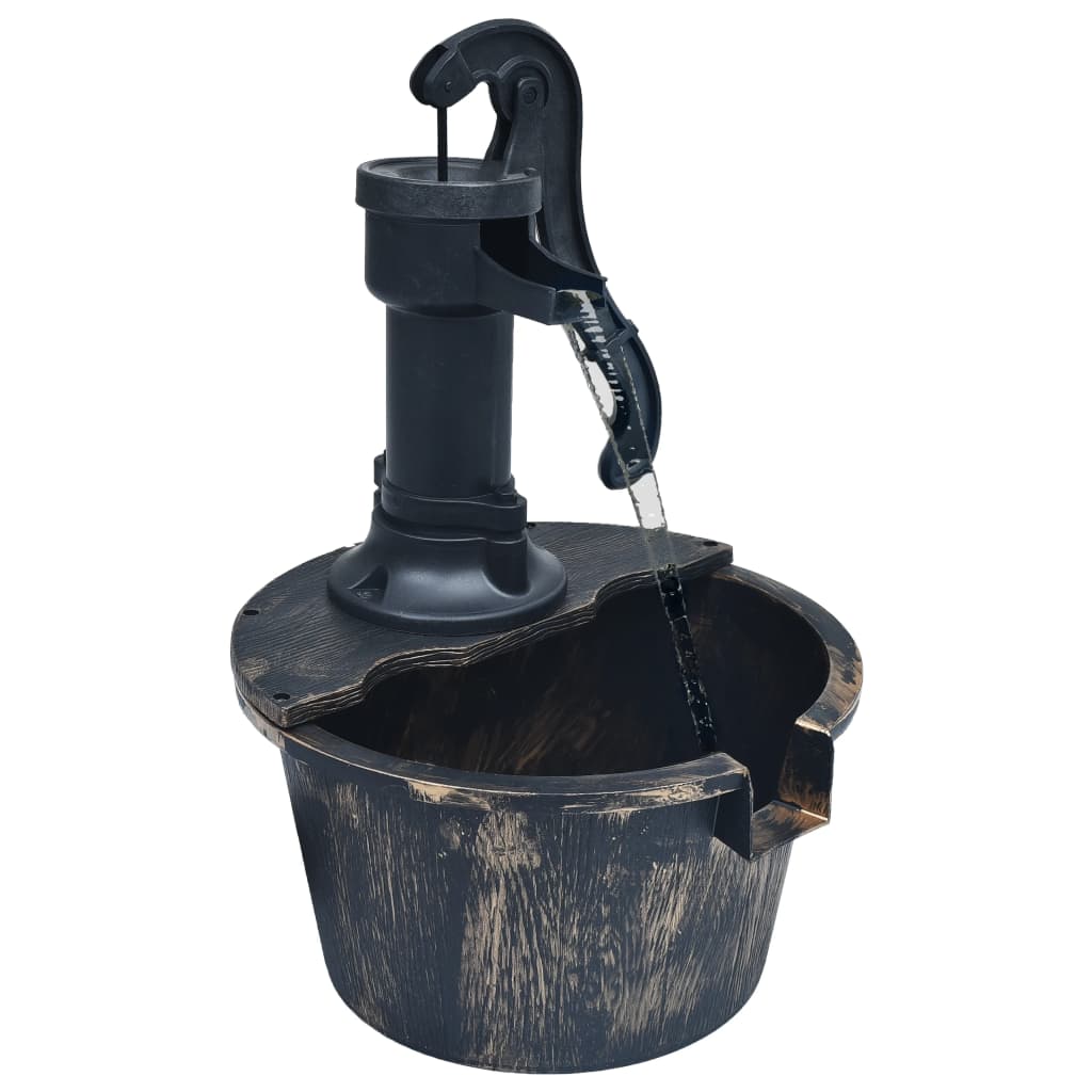 VidaXL Garden fountain barrel with pump