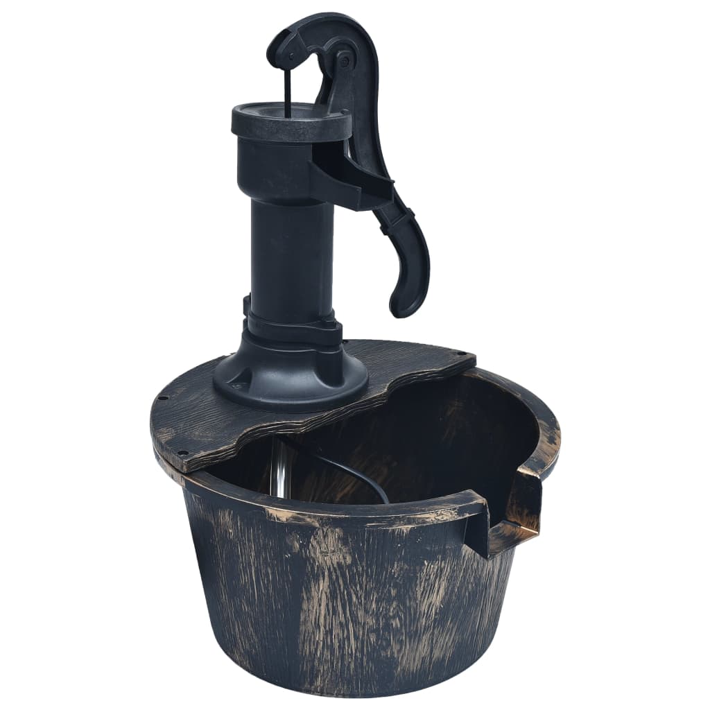 VidaXL Garden fountain barrel with pump