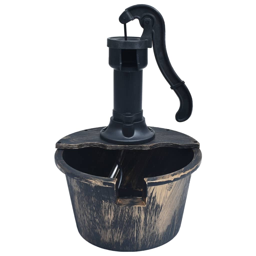 VidaXL Garden fountain barrel with pump