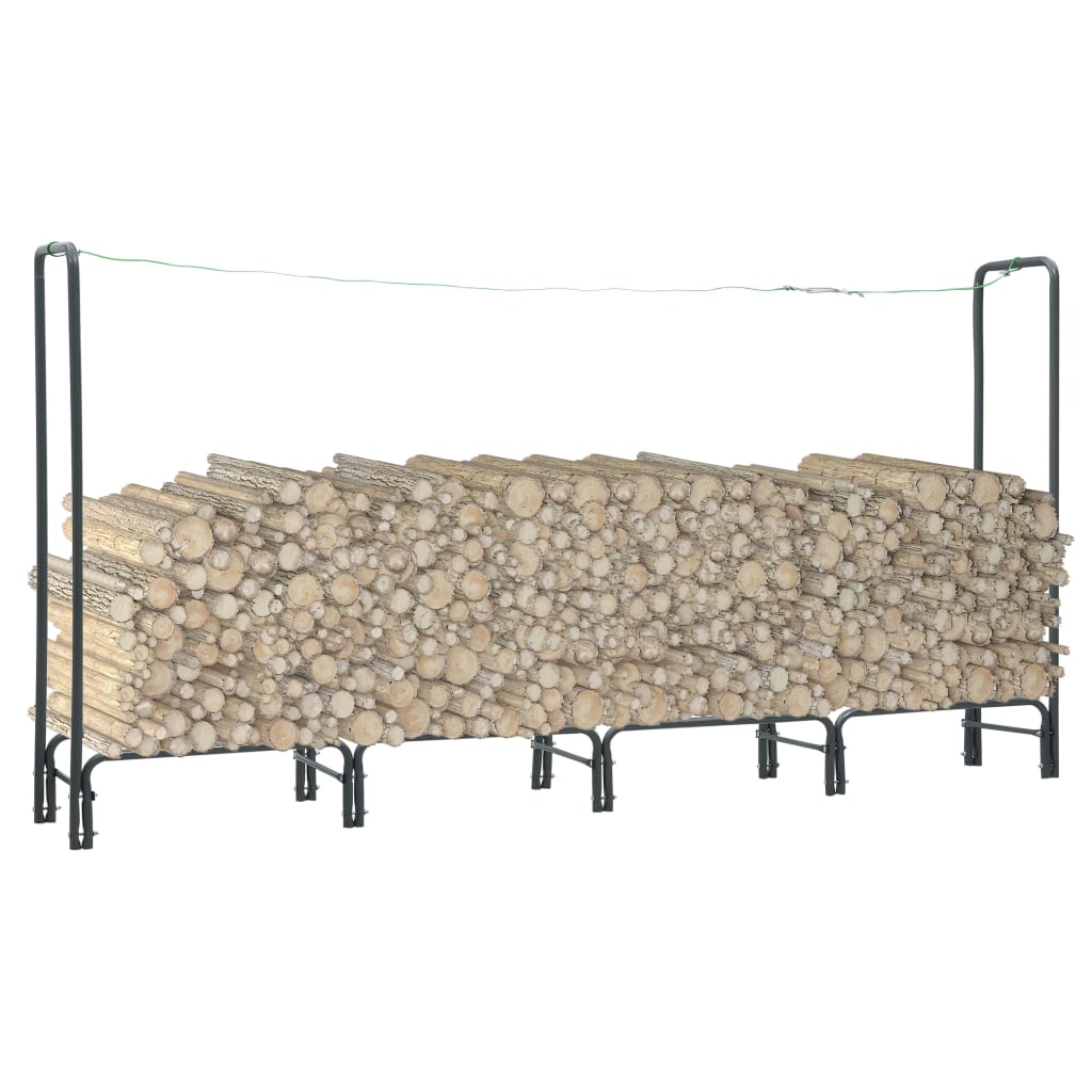 Vidaxl kamin 240x35x120 cm jekleni antracit