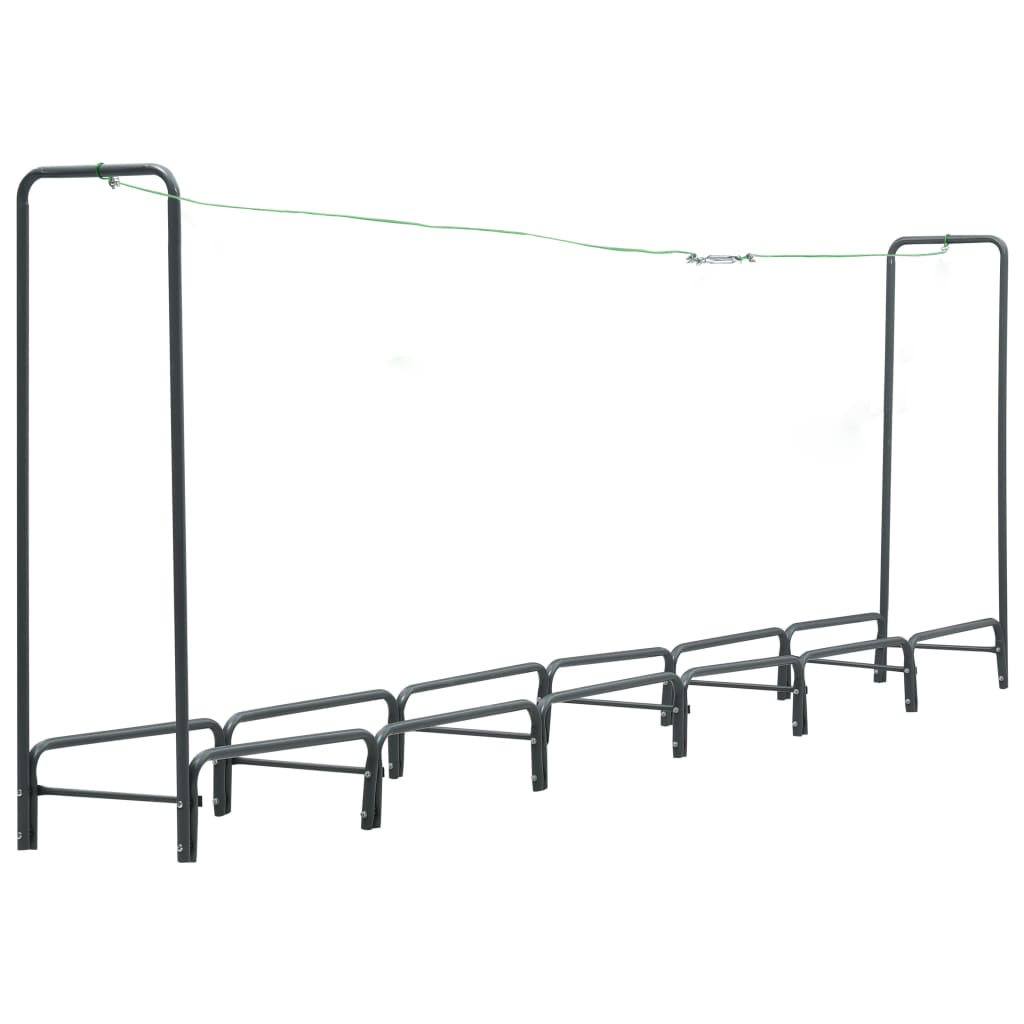 Vidaxl kamin 360x35x120 cm jekleni antracit