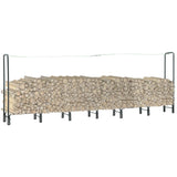 Vidaxl kamin 360x35x120 cm jekleni antracit