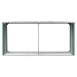 Vidaxl brænde skur 330x92x153 cm galvaniseret stålgrøn