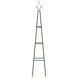 Rack di arrampicata da pianta Vidaxl 2 pezzi 35x35x195 cm di ferro verde scuro