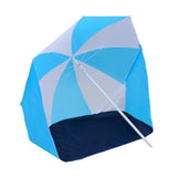 Vidaxl Strandparasol -tent 180 cm tkanina modra in bela