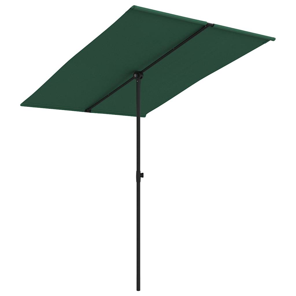 Vidaxl Parasol with aluminum pole 2x1.5 m green