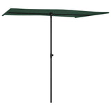 Vidaxl Parasol with aluminum pole 2x1.5 m green