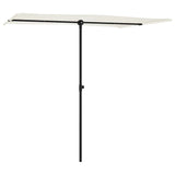 Vidaxl parasol s hliníkovým pólem 2x1,5 m písek bílý
