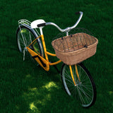 VidaXL bicycle handlebar basket with lid 50x45x35 cm natural willows