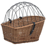 Vidaxl bicycle basket for rear rack 55x31x36 cm natural willow