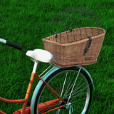 Vidaxl bicycle basket for rear rack 55x31x36 cm natural willow