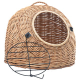Vidaxl Cat Carrier 60x45x45 cm Naturlig Willow Wood