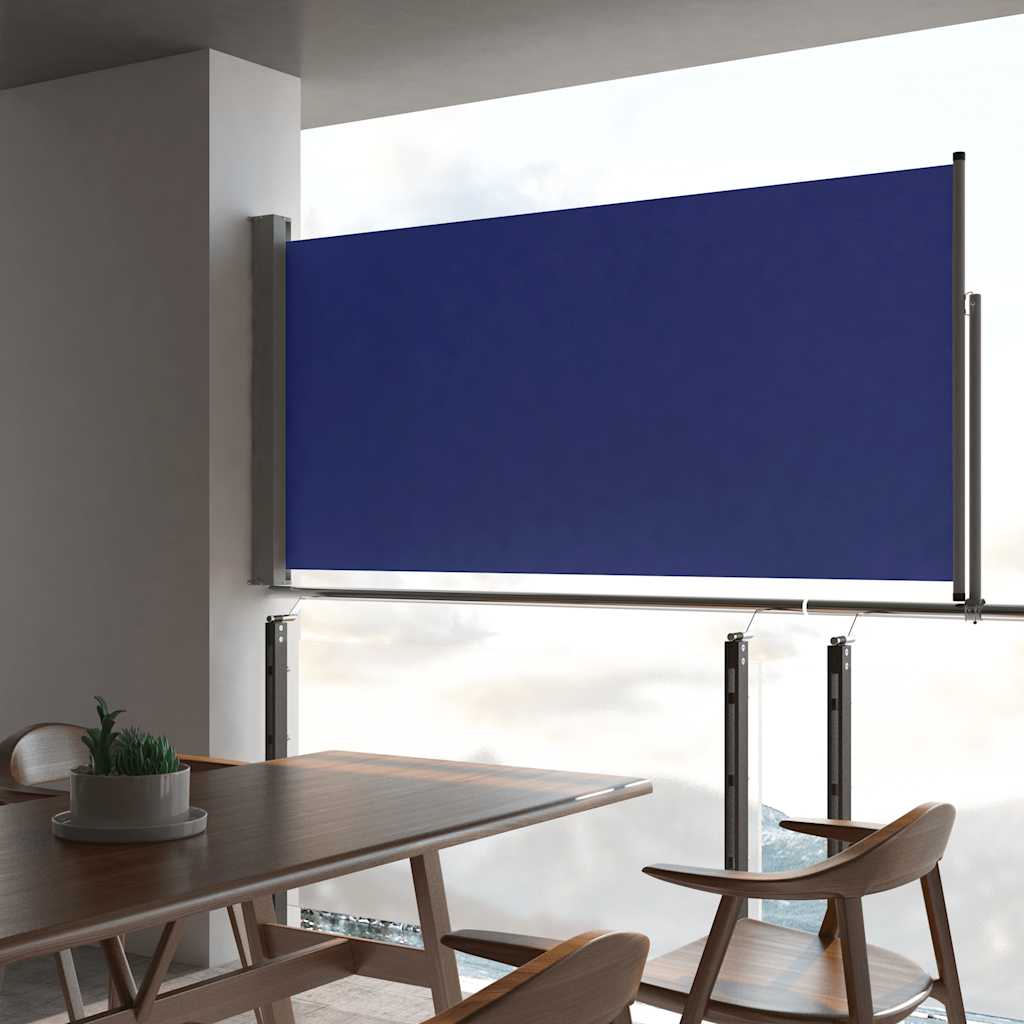 VidaXL Garden screen Extendable 120x300 cm blue