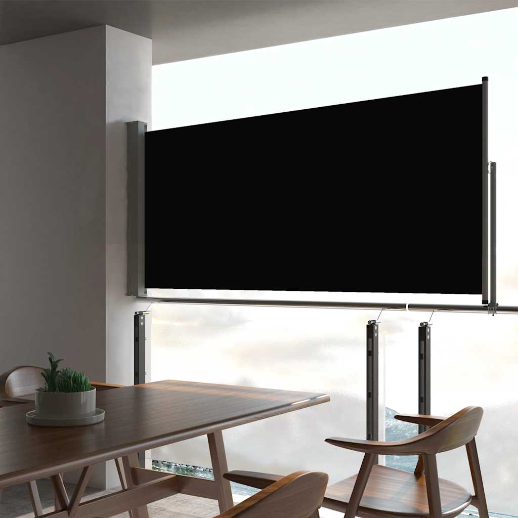 Vidaxl Haveskærm Udvidelig 60x300 cm sort sort