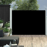 VidaXL Garden screen Extendable 120x500 cm Black