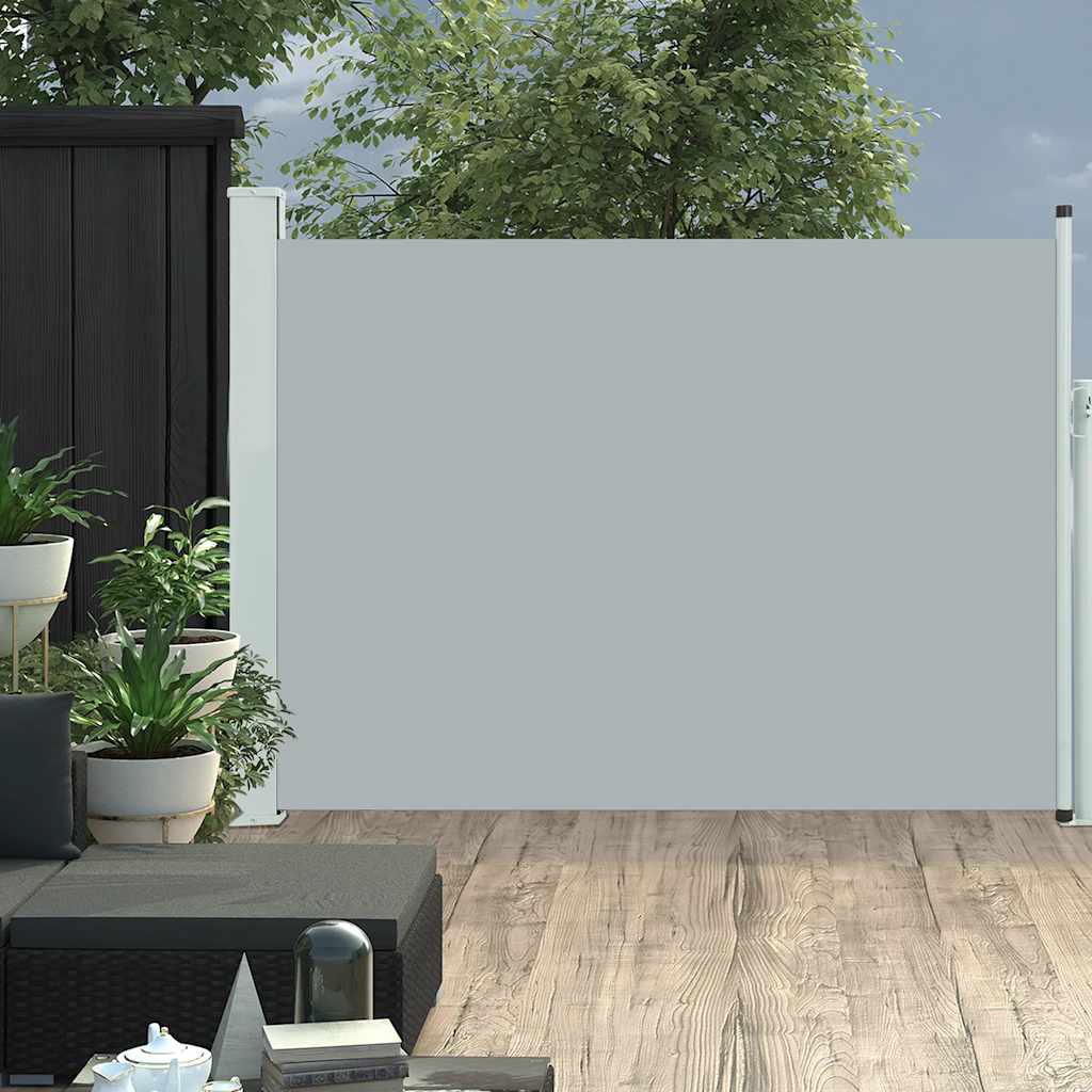 VidaXL Garden screen Extendable 120x500 cm Gray