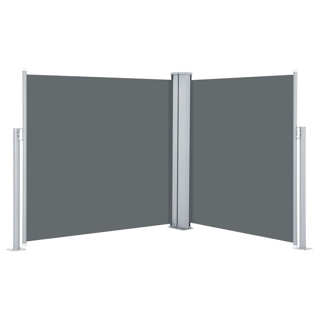 Pare-brise Vidaxl extensible 120x600 cm anthracite
