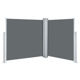 Pare-brise Vidaxl extensible 120x600 cm anthracite