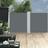 Pare-brise Vidaxl extensible 120x600 cm anthracite
