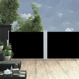 VidaXL Windshield Extendable 120x1000 cm Black