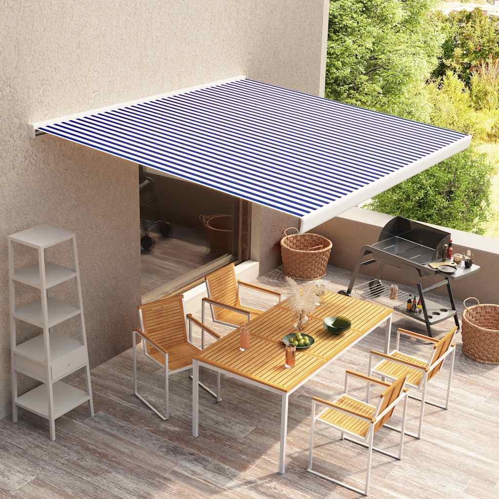 Vidaxl laifeldoek 500x300 cm plátno modré a bílé