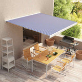 Vidaxl laifeldoek 500x300 cm plátno modré a bílé