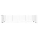 Vidaxl Dog Kennel pour l'extérieur de 760x760x185 cm en acier galvanisé